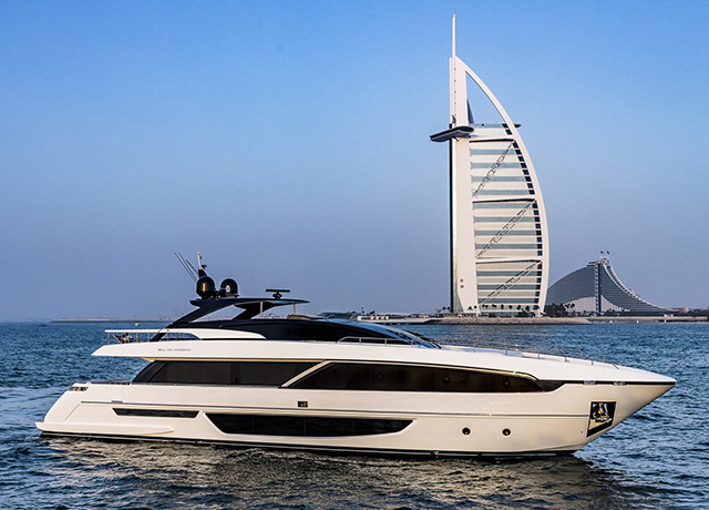 In Dubai, Ferretti Group is again the star of the show. <br />
 