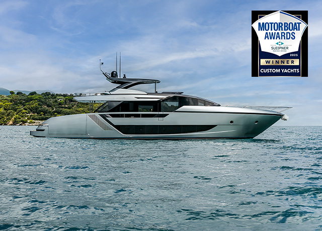 Riva 82’ Diva wins “Best Custom Yacht of the Year” prize at the Motor Boat Awards 2025.